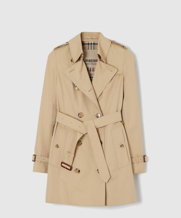 버버리 로고 니트 코트