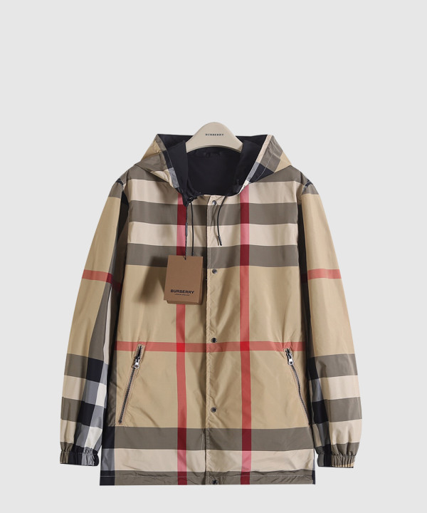 버버리 체크 쇼트 코트
