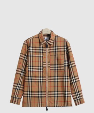 버버리 체크 쇼트 코트