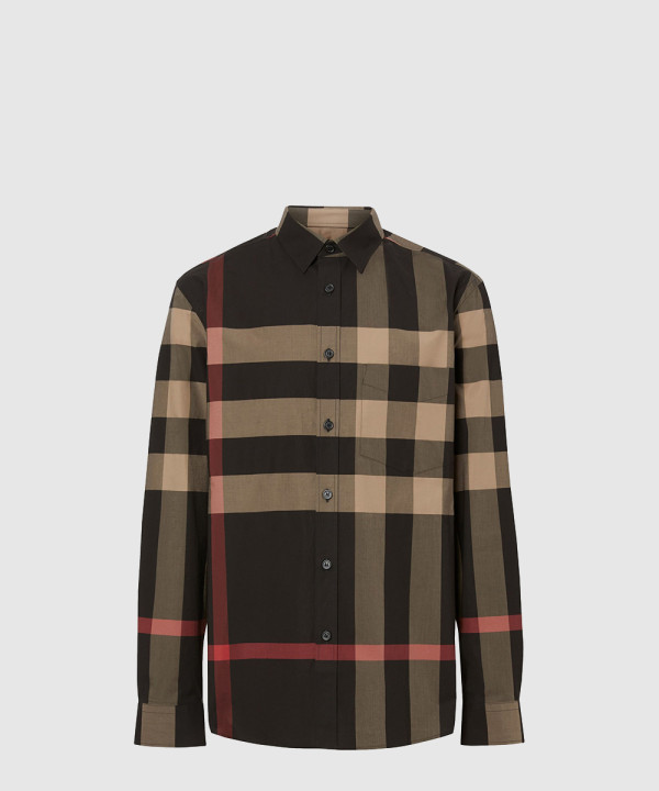 버버리 체크 로고 셔츠