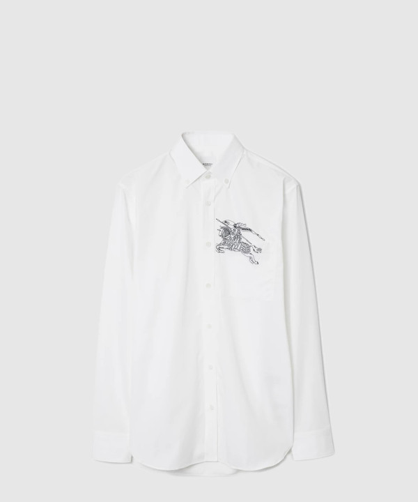 버버리 모노그램코튼 슬림핏 셔츠