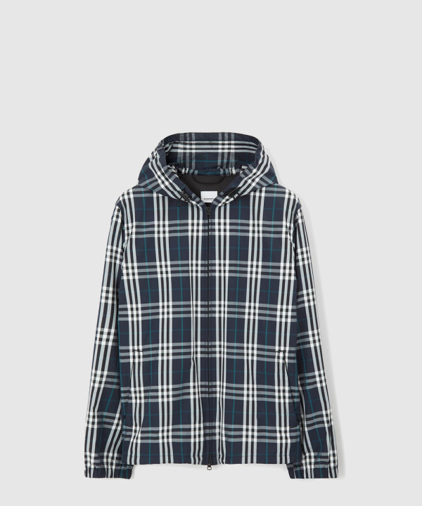 버버리 체크 나일론 재킷