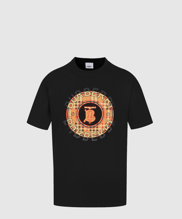 버버리 로고 코튼 티셔츠