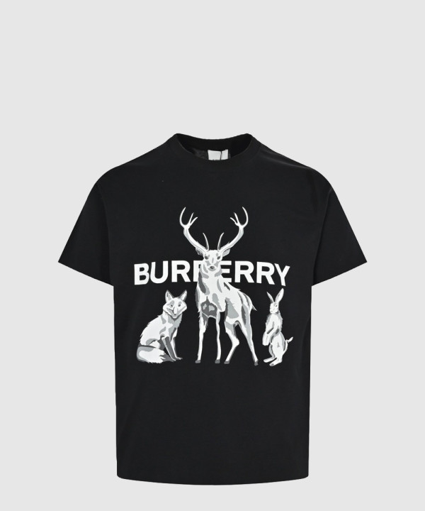 버버리 플라워 코튼 티셔츠