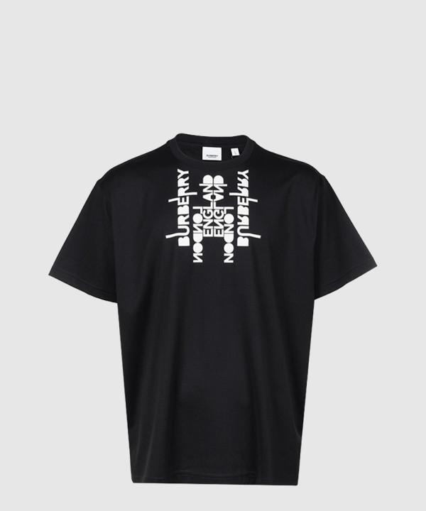 버버리 플라워 코튼 티셔츠