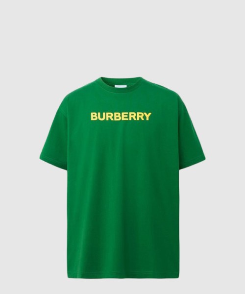 버버리 로고 코튼 티셔츠