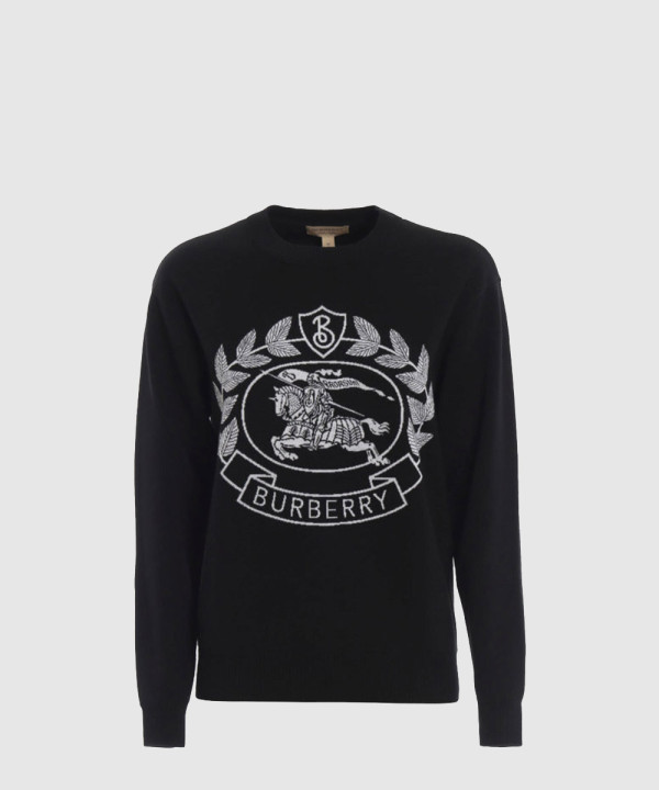 버버리 자수 로고 니트