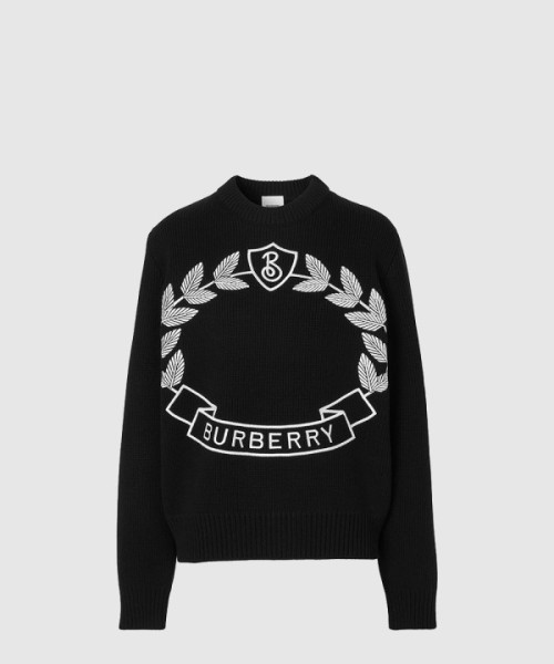 버버리 로고 니트