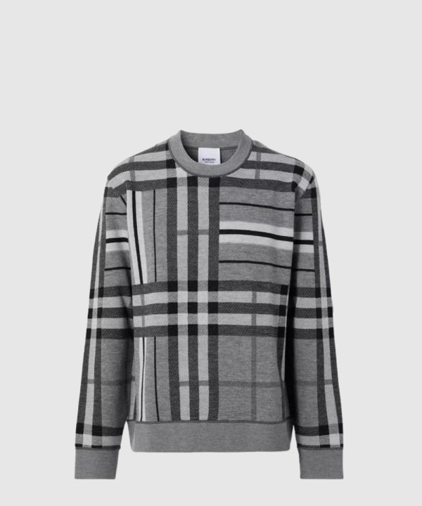 버버리 자카드 스웨터