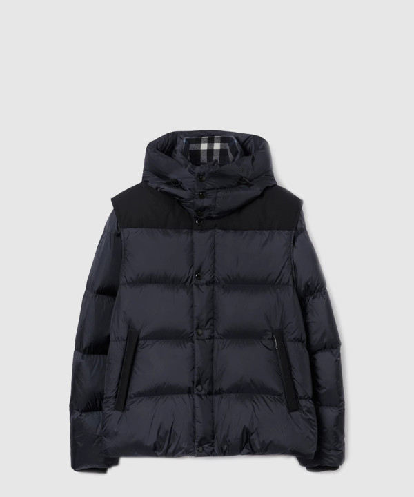 버버리 디태처블 슬리브 나일론 퍼퍼 재킷