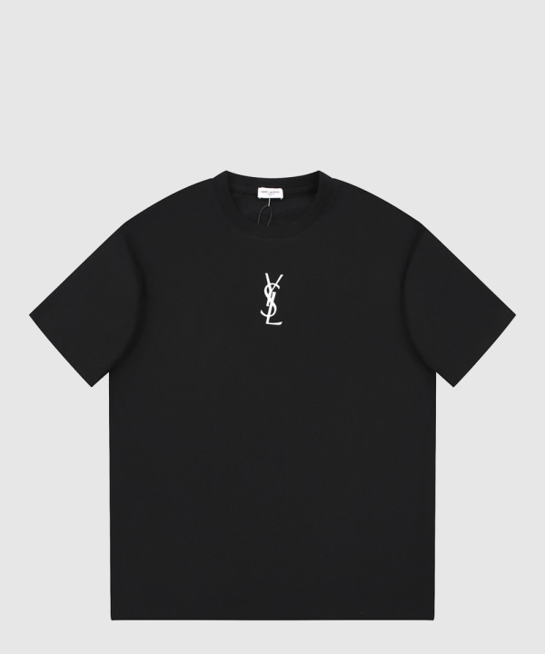 생로랑 로고 프린트 반팔