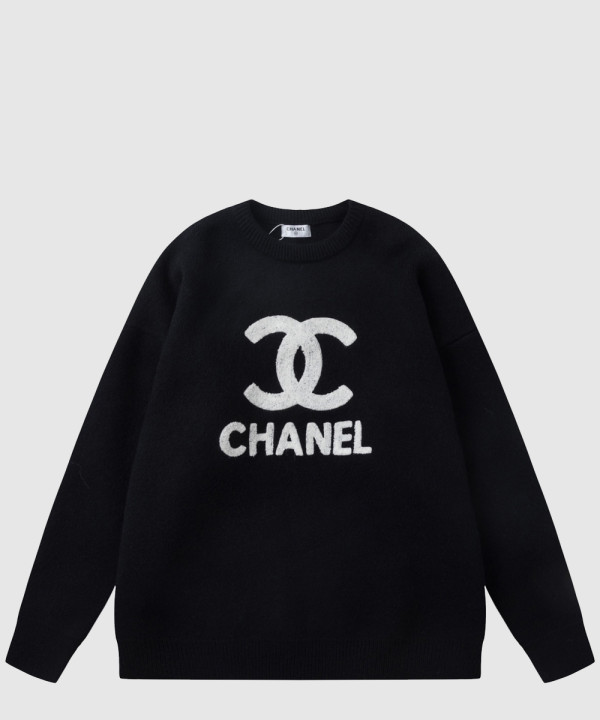 샤넬 로고 프린트 긴팔