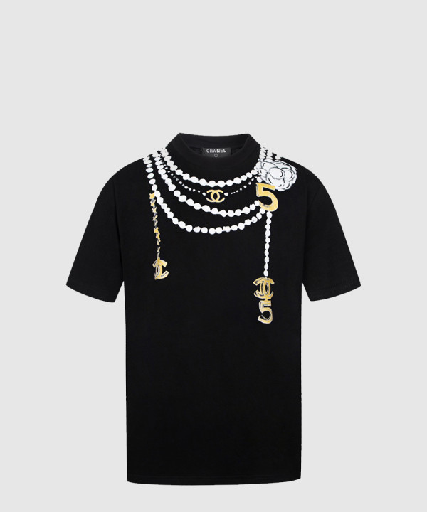 샤넬 플라워 코튼 톱