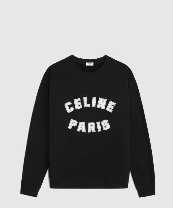 셀린느 루즈 스웨트셔츠 코튼 플리스