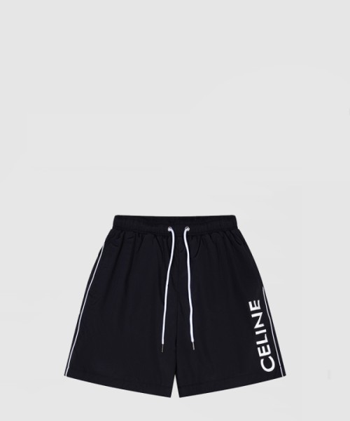 셀린느 파이핑 스윔 쇼츠 나일론