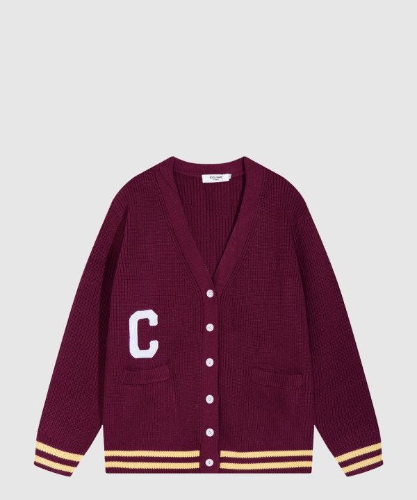 셀린느 니트 카디건 코트