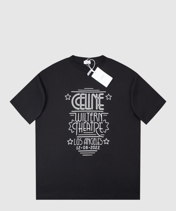 셀린느 로고 프린트 반팔