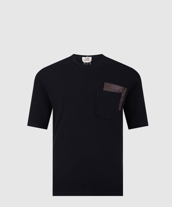 에르메스 로고 프린트 반팔