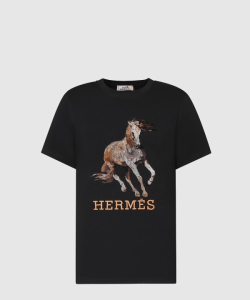 에르메스 플라워 코튼 톱