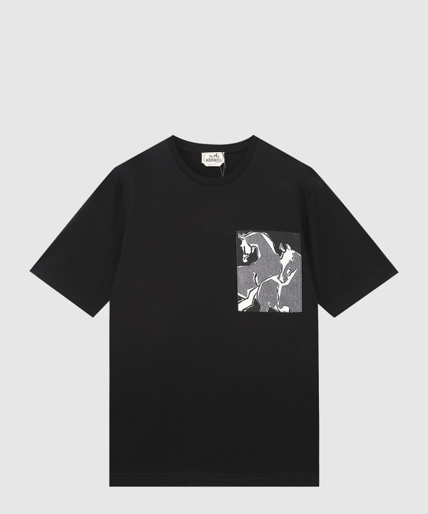 에르메스 플라워 코튼 톱