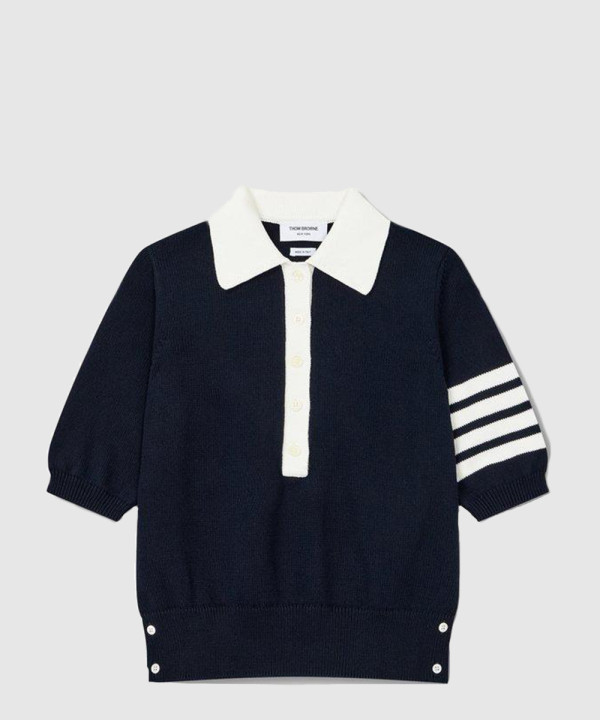 톰브라운 로고 프린트 반팔