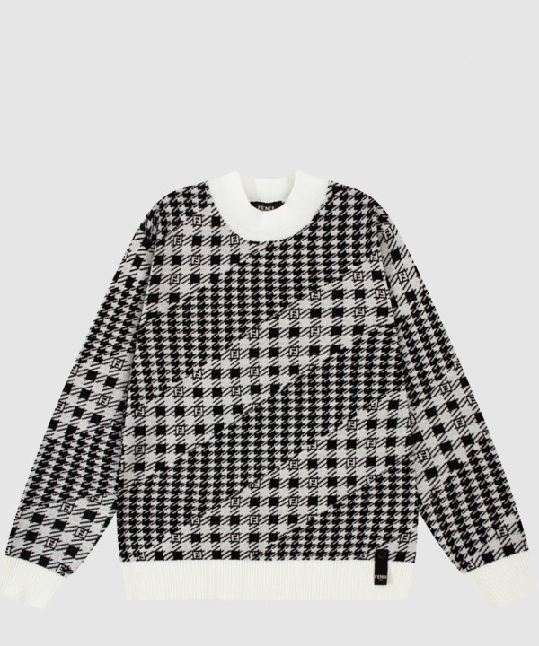 펜디 프린트 니트 톱