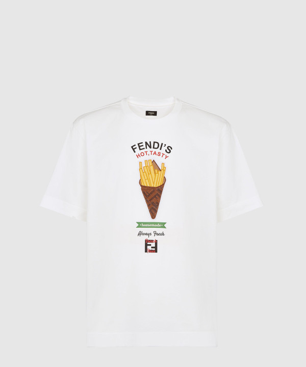 펜디 로고 프린트 반팔