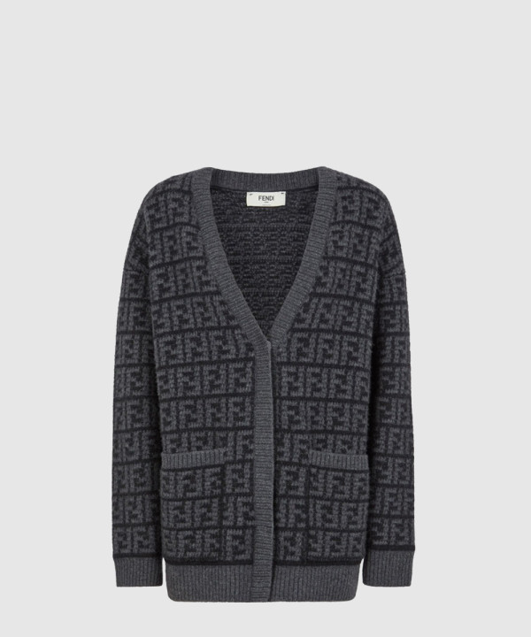 펜디 로고 쇼트 코트