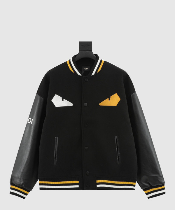 펜디 로고 프린트 코트