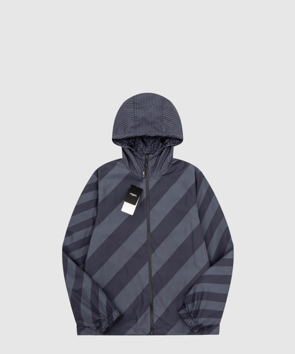 펜디 로고 프린트 코트