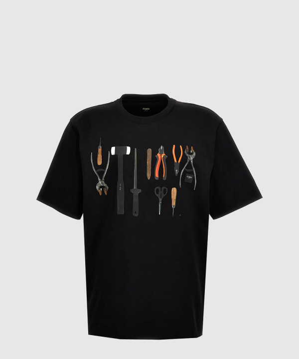 펜디 플라워 코튼 톱