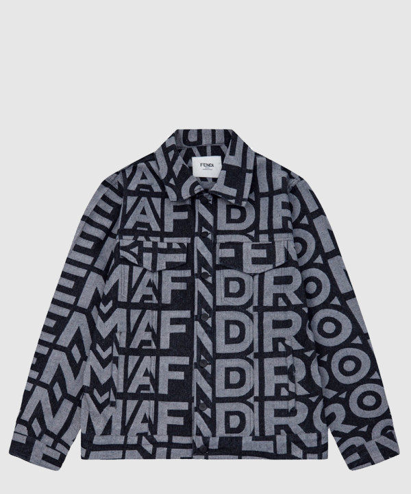 펜디 긴팔 프린트 코트