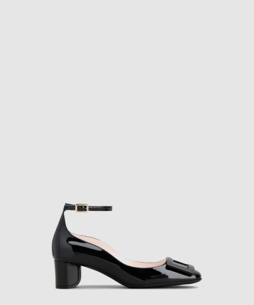 로저비비에 앵클 스트랩 U 룩 펌프스 7614