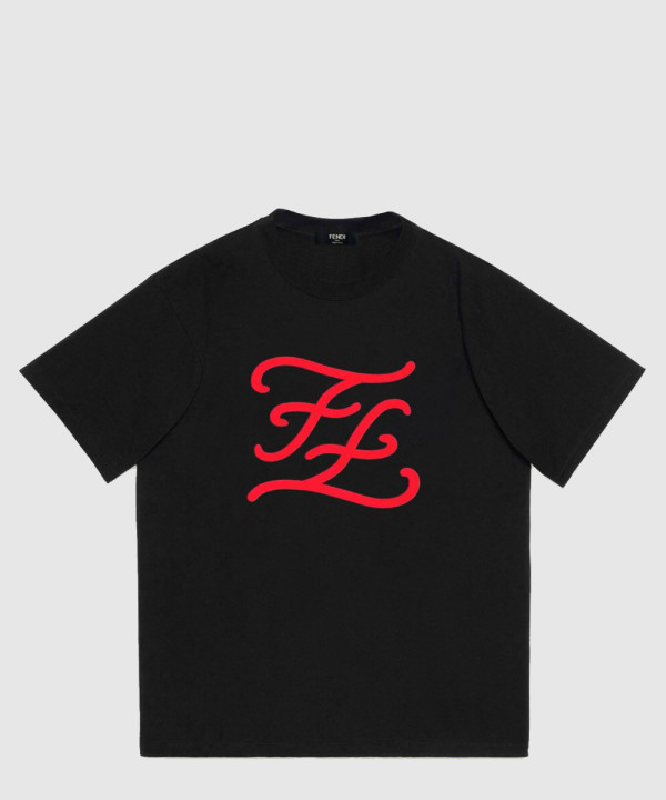 펜디 로고 프린트 반팔