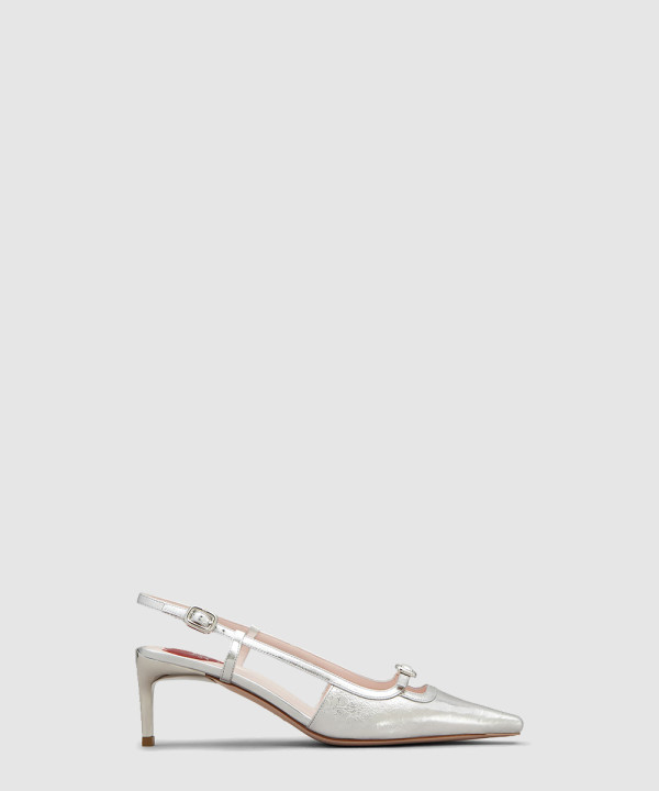 로저비비에 가죽 슬링백 펌프스 7223