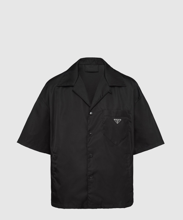 프라다 리나일론 쇼트 슬리브 셔츠