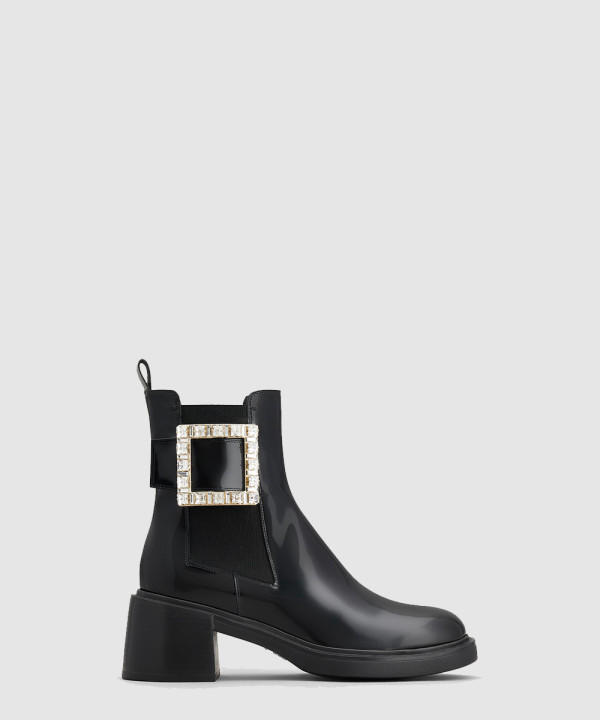 로저비비에 비브 레인저스 스트라스 버클 첼시 앵클 부츠 5983