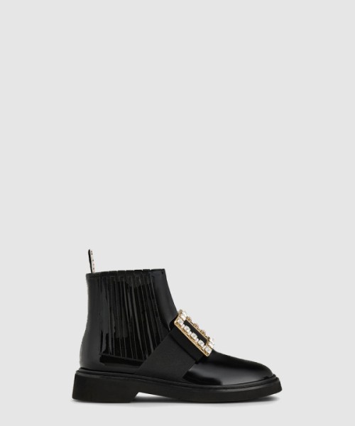 로저비비에 비브 레인저스 스트라스 버클 첼시 부츠 5482