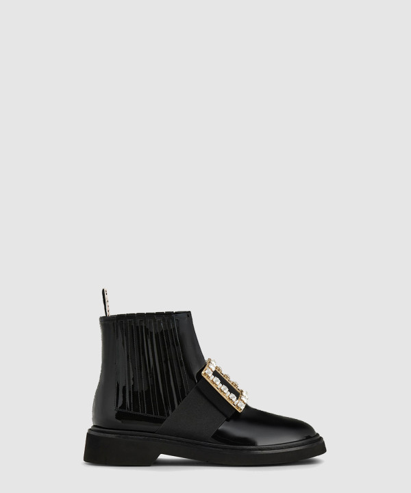 로저비비에 비브 레인저스 스트라스 버클 첼시 부츠 5482