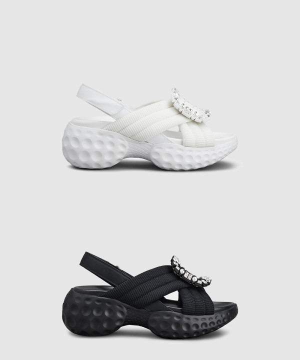 로저비비에 비브 런 라이트 스트라스 샌들 6673