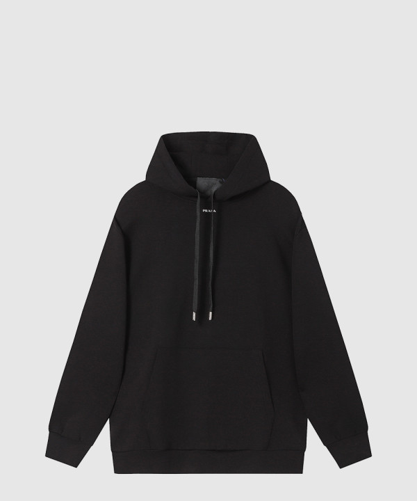프라다 로고 후드 긴팔