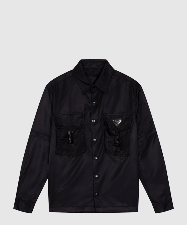 프라다 로고 긴팔 코트