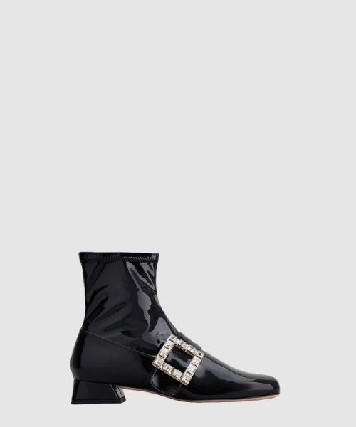 로저비비에 스트래치 애나멜 앵클 부츠 5403