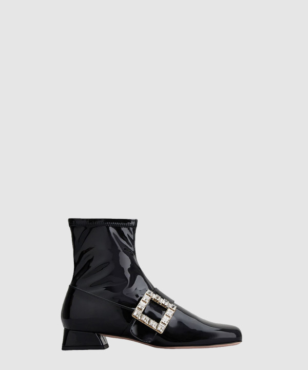 로저비비에 스트래치 애나멜 앵클 부츠 5403