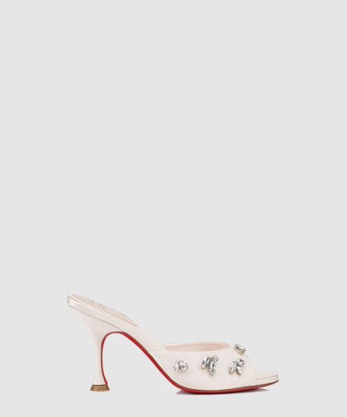 루부탱 크리스탈 슬리퍼 힐 3231154