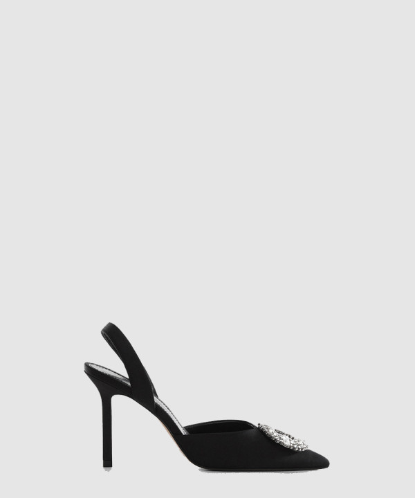 마놀로블라닉 보석 굽 신발