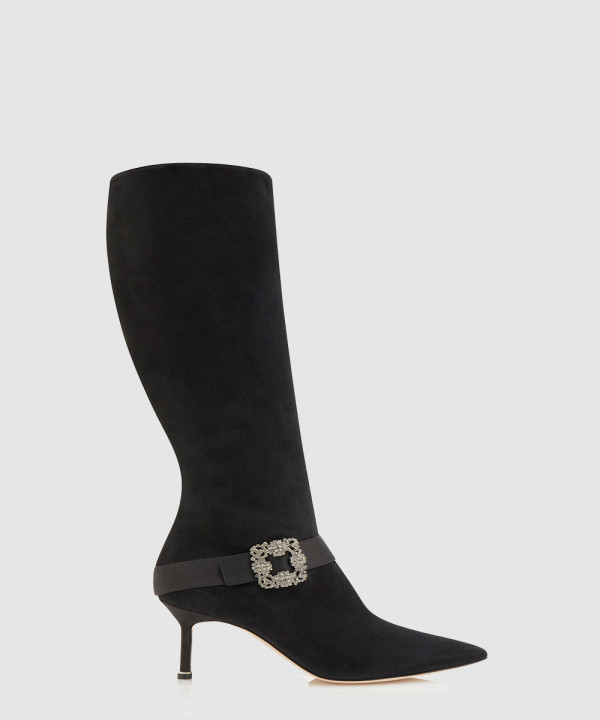 마놀로블라닉 베일로 스웨이드 앵클부츠