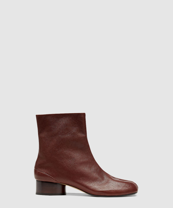 마르지엘라 Tabi 빈티지 가죽 발목 부츠 T2148