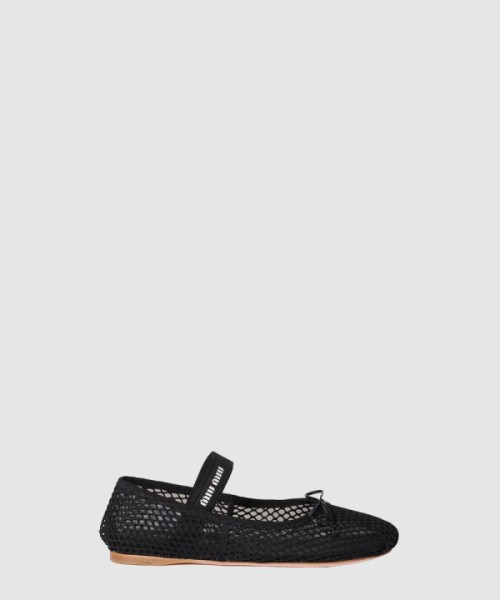 미우미우 메시 발레 플랫 5F345E