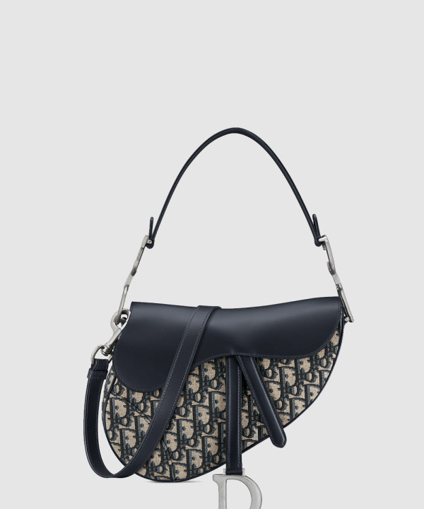 디올 스트랩 새들백 그레인드 미듐 M0455